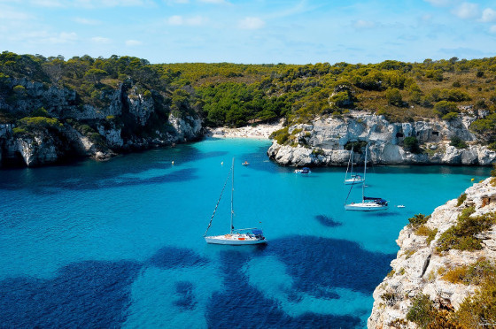 Vista de una de las calas de Baleares Vista de una de las calas de Baleares