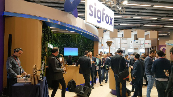 Stand de Sigfox en el MWC 2017. Stand de Sigfox en el MWC 2017.