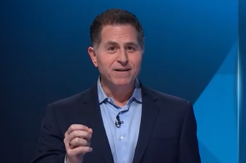 Michael Dell durante su intervención en el Dell World Tech Michael Dell durante su intervención en el Dell World Tech