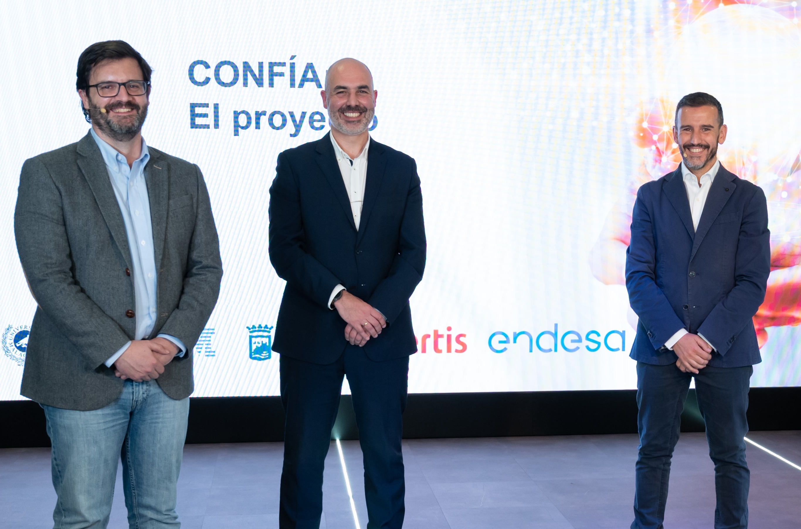 Promotores del proyecto Confía, de Endesa. Promotores del proyecto Confía, de Endesa.