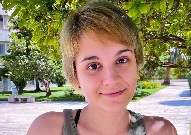 María Molina Delicado, ganadora de la V Beca “Mujer Ingeniera” de Hispasat. María Molina Delicado, ganadora de la V Beca “Mujer Ingeniera” de Hispasat.
