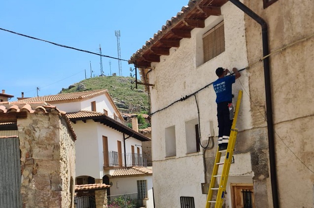 La fibra llega al municipio turolense de Ejulve. La fibra llega al municipio turolense de Ejulve.
