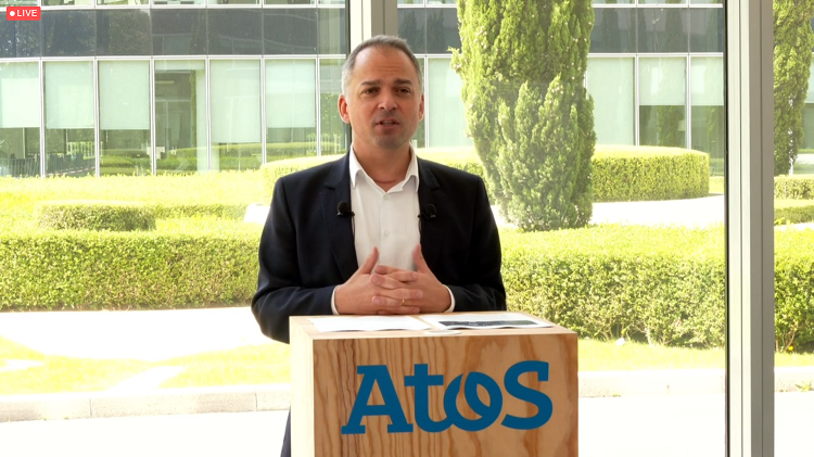 Elie Girard, CEO de Atos, durante la rueda de prensa del Technology Days 2021 Elie Girard, CEO de Atos, durante la rueda de prensa del Technology Days 2021