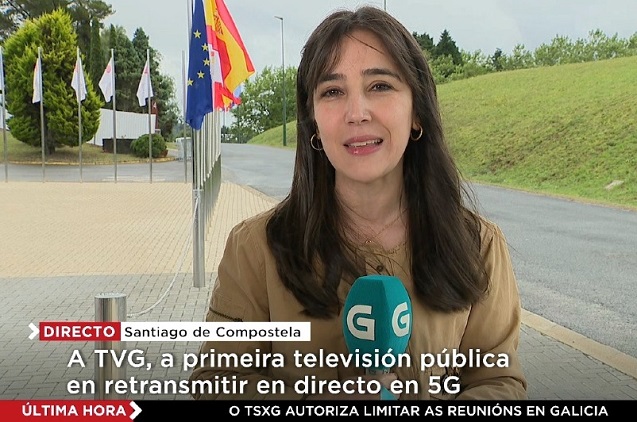Televisión de Galicia retransmite en directo con la 5G de Telefónica. Televisión de Galicia retransmite en directo con la 5G de Telefónica.