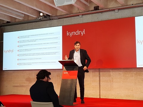 Luis Roca, presidente de Kyndryl España y Portugal, en rueda de prensa de presentación de la compañía