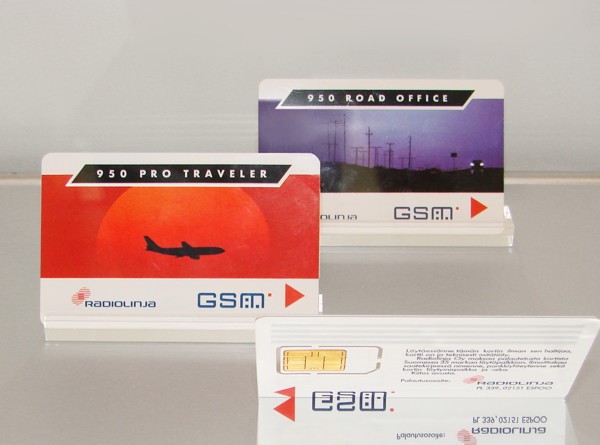 Primera tarjeta SIM comercial usada por vez primera en el mundo en 1991. Primera tarjeta SIM comercial usada por vez primera en el mundo en 1991.