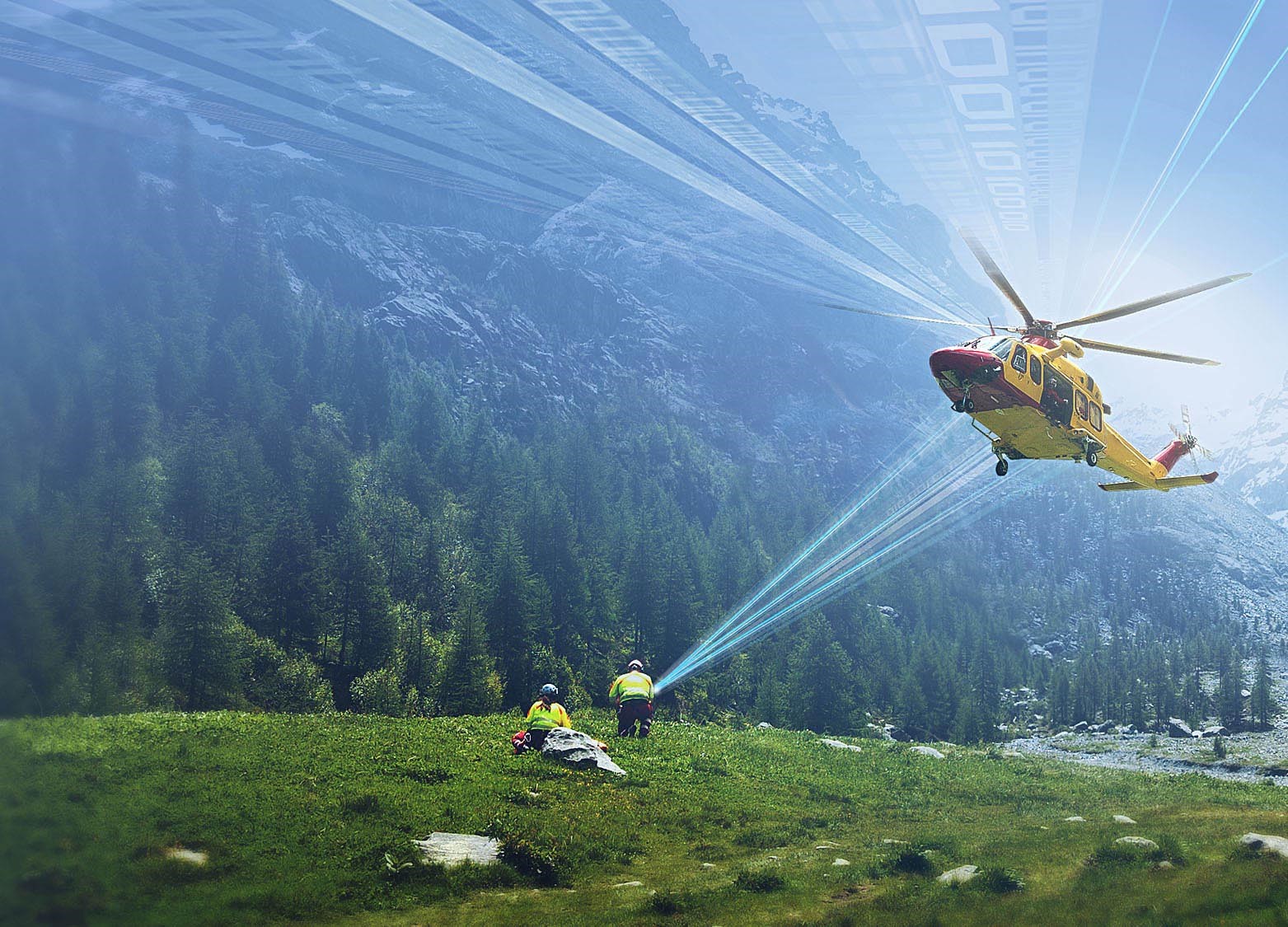Bittium SafeMove Analytics se ha utilizado en pruebas de conducción de helicópteros de rescate en Suecia.