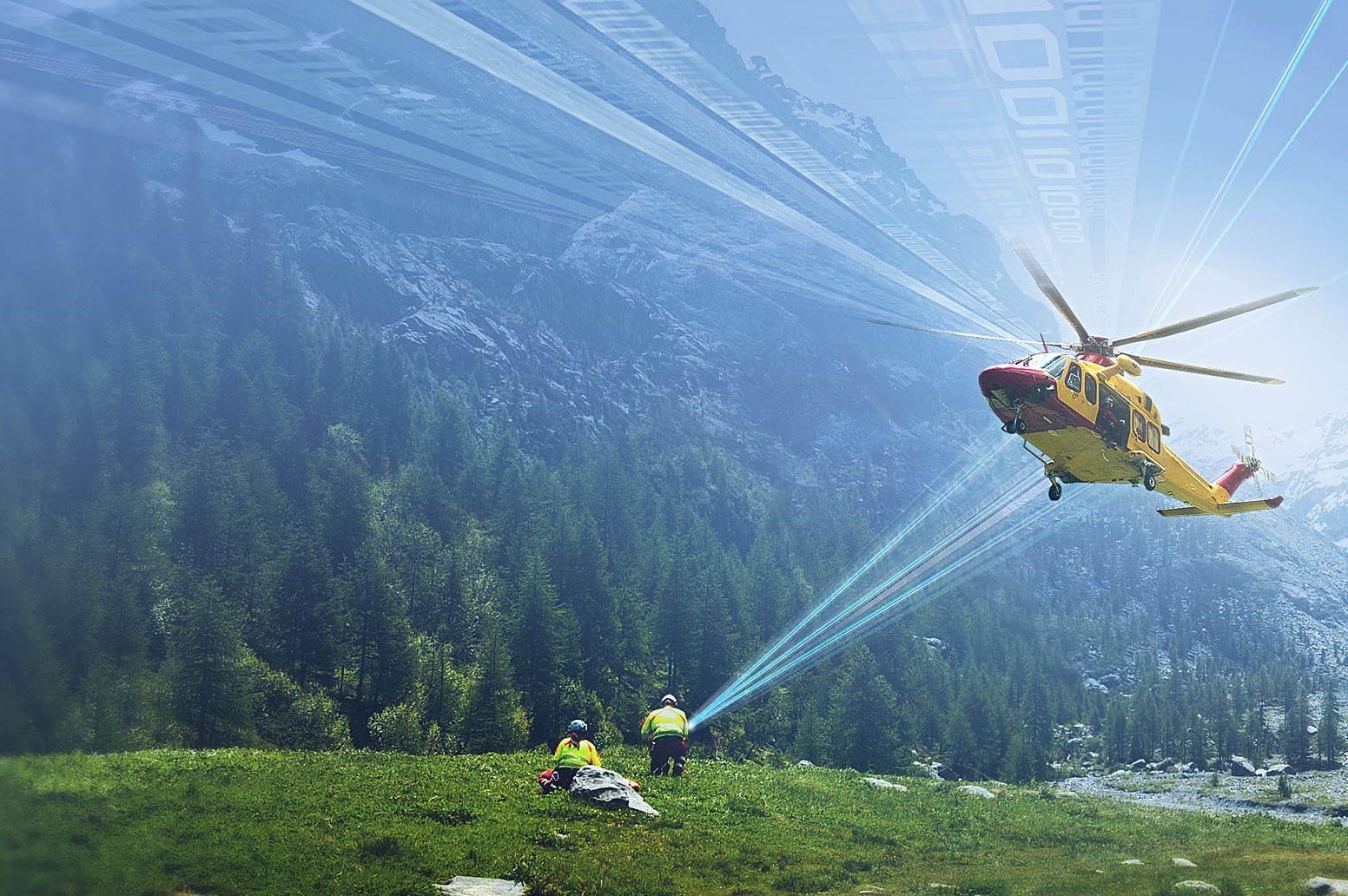 Bittium SafeMove Analytics se ha utilizado en pruebas de conducción de helicópteros de rescate en Suecia.