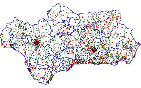 Mapa de los data centers del SAS