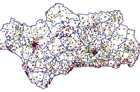 Mapa de los data centers del SAS