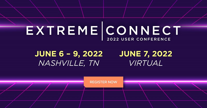 Extreme Networks celebra su Connect del 6 al 9 de junio en Nashville.