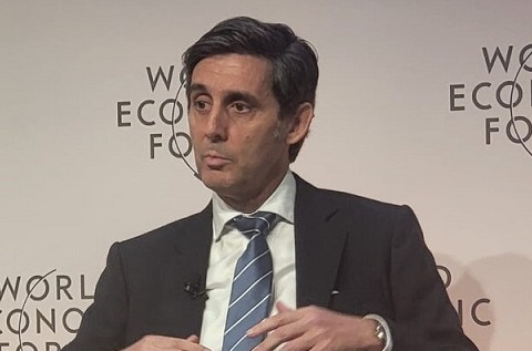 Álvarez-Pallete en Davos 2022.