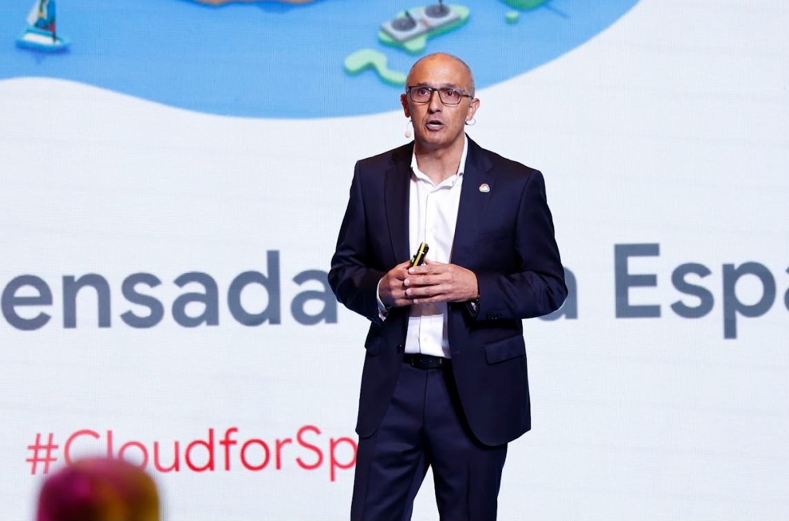 Isaac Hernández, en la presentación de la región cloud de Google en España.