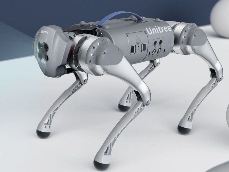 Unitree Go1, el robot que acompañará a los caminantes de Cisco.