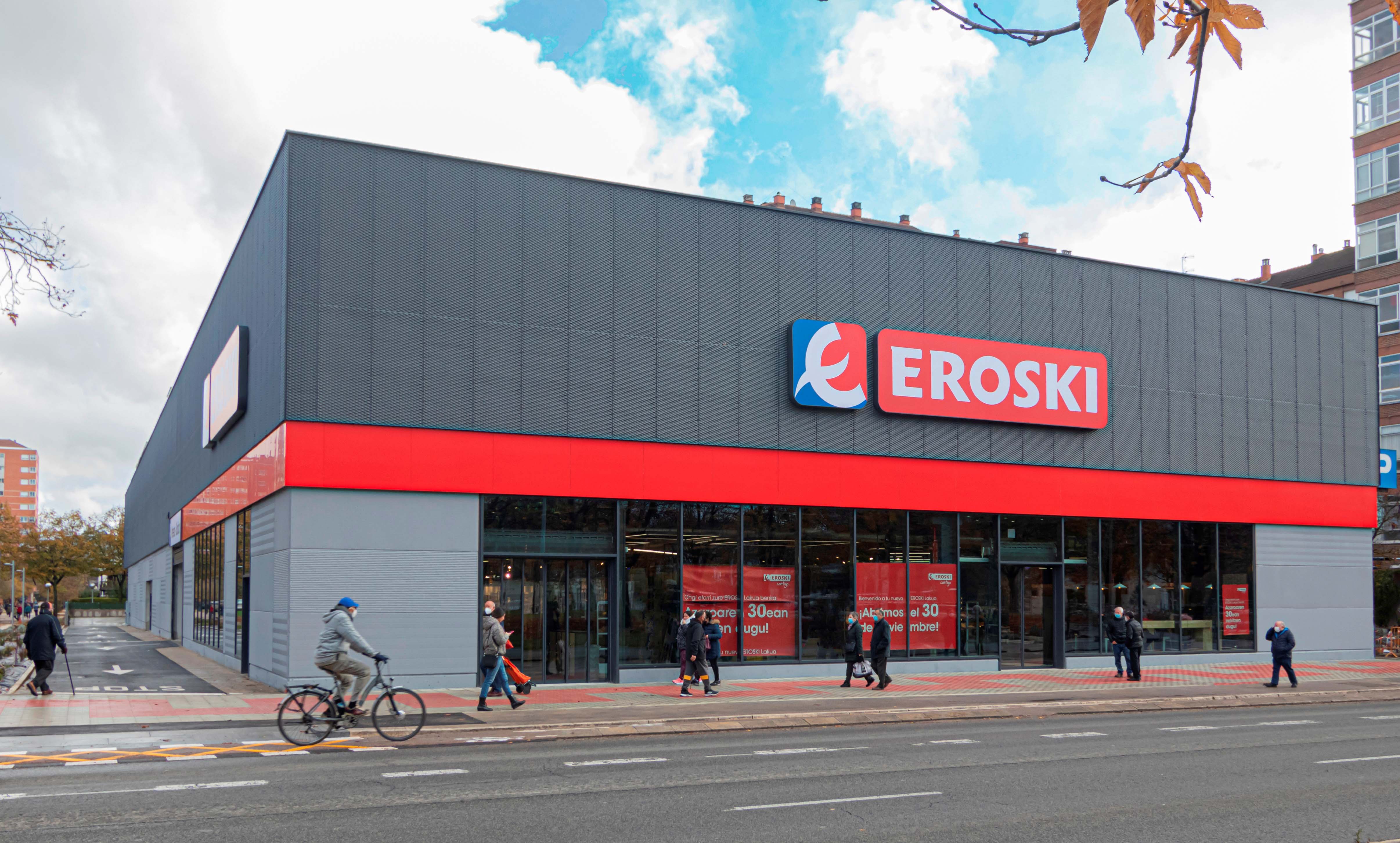 Supermercado de Eroski.