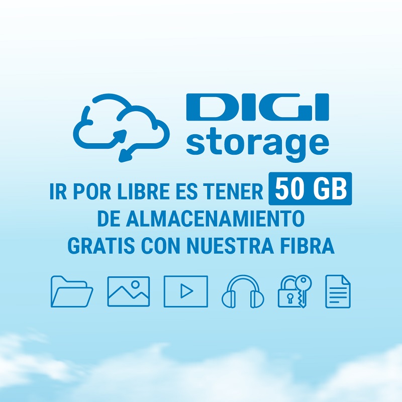 Digi anuncia su servicio gratuito de almacenamiento cloud Digi storage.