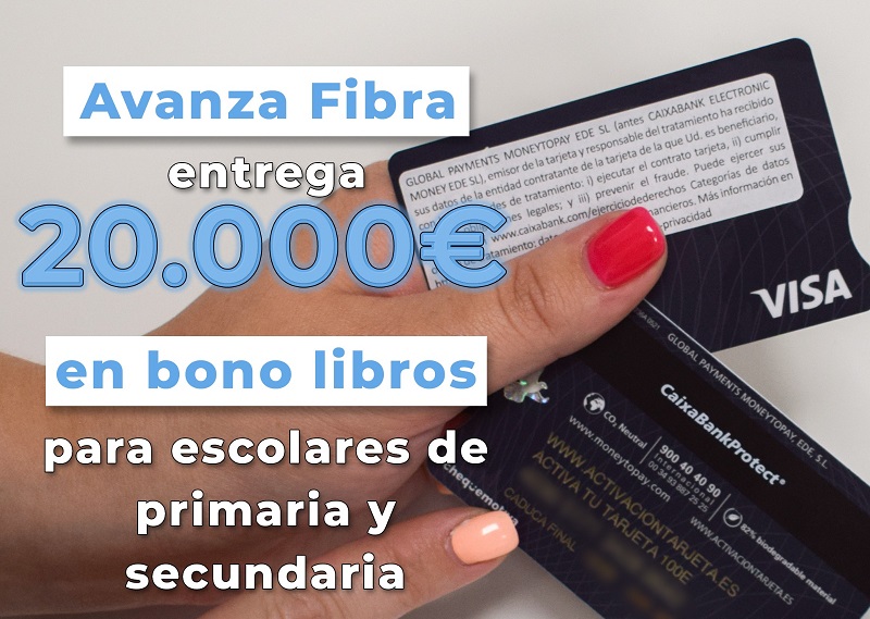 Avanza entregará 20.000 euros en bono libros para clientes y empleados.