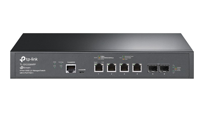 Switch TP-Link TL-SX3206HPP(UN)1.0 para conexiones de hasta 10G.