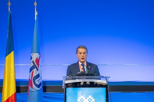 Roberto Sánchez, Secretario de Estado de Telecomunicación e Infraestructuras Digitales, durante su intervención.