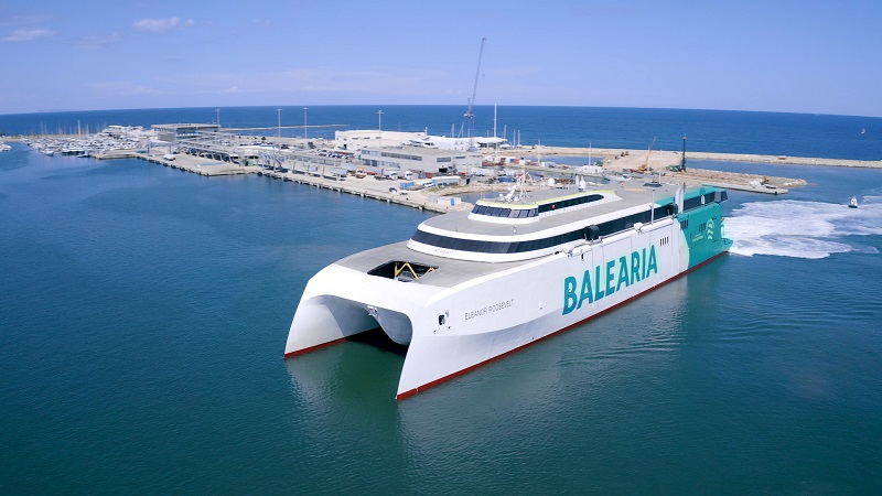 Baleària ha desarrollado con Telefónica un proyecto de conectividad 5G en trayectos marítimos. 