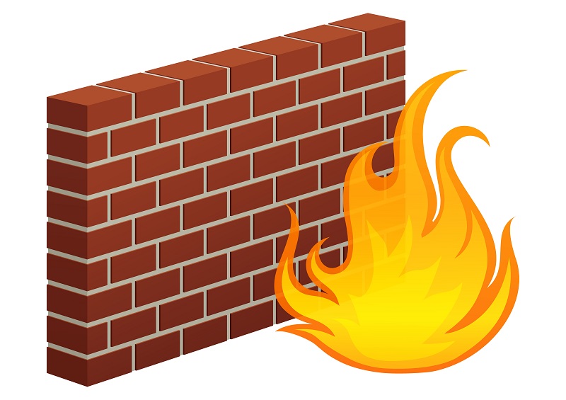 Firewall también es denominado cortafuegos por sus orígenes como pared para confinar un incendio.