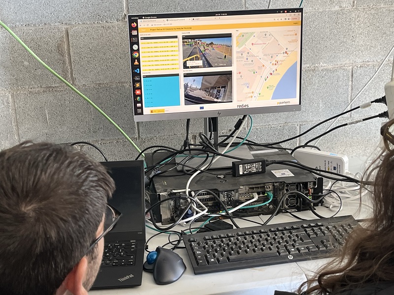 Monitorización piloto 5G seguro en conducción autónoma en Barcelona. 