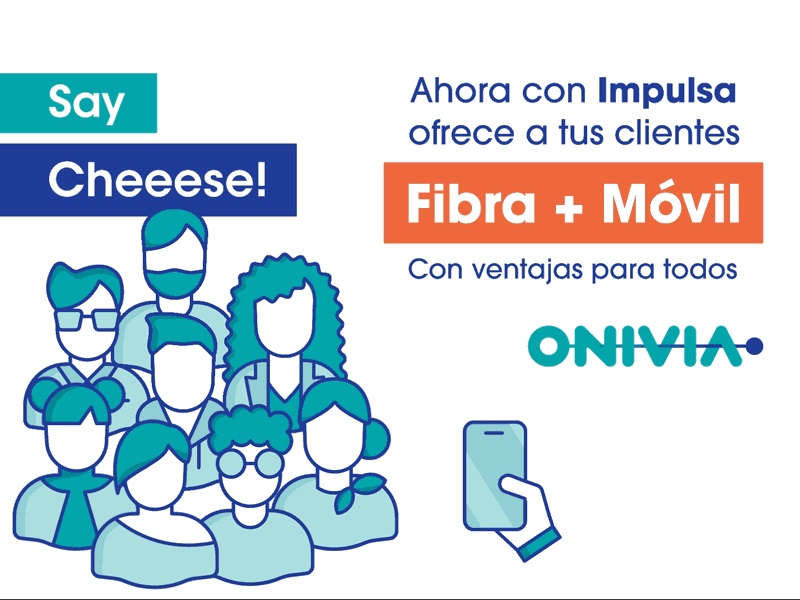 Onivia ahora ofrece fibra y móvil bajo el servicio Impulsa a todos sus clientes.