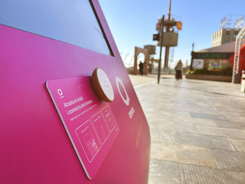 20 dispositivos WiPass se han instalado en el centro comercia Arenas de Barcelona. 20 dispositivos WiPass se han instalado en el centro comercia Arenas de Barcelona.
