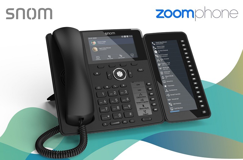 Snom certifica sus teléfonos D7xx con Zoom.