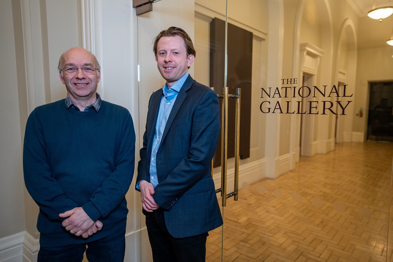Len Nunn, de la National Gallery, y Sam Jackman de Shared Access.