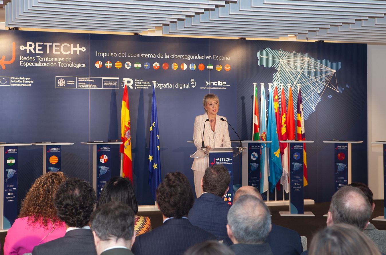 Carme Artigas, en la presentación de Retech Ciberseguridad. Carme Artigas, en la presentación de Retech Ciberseguridad.