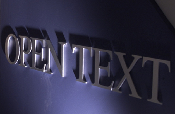 Logo de OpenText. Logo de OpenText.