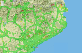 Altran presenta un mapa en tiempo real de la cobertura en Cataluña