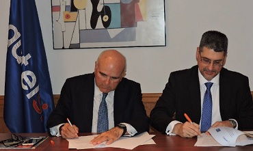 Leandro Pérez Manzanera, presidente de Autelsi, y Marcos Navarro, presidente de EOA Leandro Pérez Manzanera, presidente de Autelsi, y Marcos Navarro, presidente de EOA