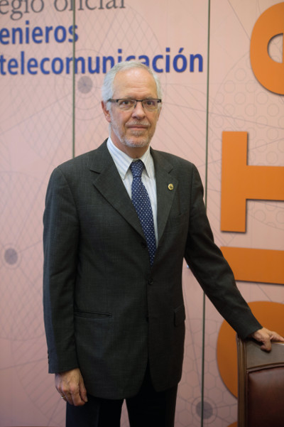 Eugenio Fontán Oñate, decano-presidente del Colegio Oficial de Ingenieros de Telecomunicación.