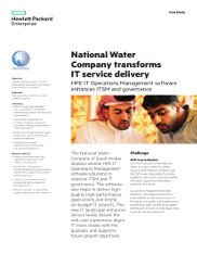 La Compañía Nacional de Agua de Arabia Saudita (NWC) transforma su servicio IT La Compañía Nacional de Agua de Arabia Saudita (NWC) transforma su servicio IT