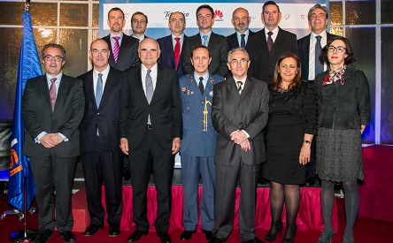Los galardonados durante la entrega de los Premios Autelsi 2016