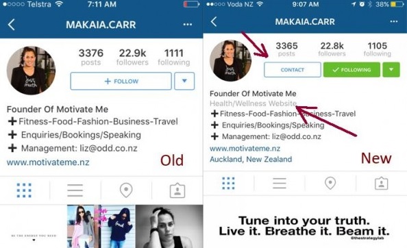 Perfil corporativo en Instagram Perfil corporativo en Instagram