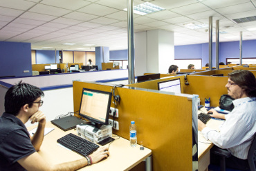 Oficinas de una empresa tecnológica. Oficinas de una empresa tecnológica.