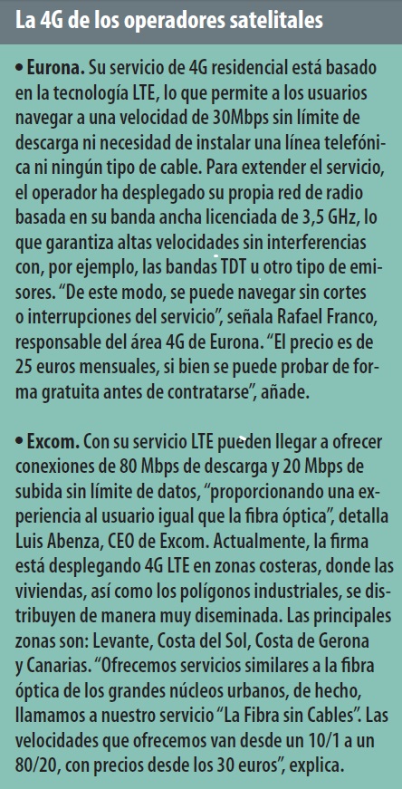 La 4G de los operadores satelitales La 4G de los operadores satelitales