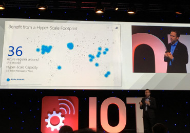 Sam George, jefe de Azure, en el Congreso IoT de Barcelona. Sam George, jefe de Azure, en el Congreso IoT de Barcelona.
