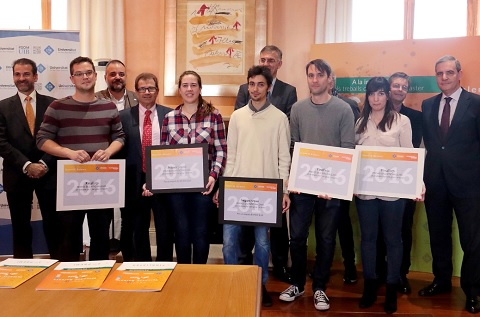 Entrega de los Premios Informática El Corte Inglés a la Innovación TIC para alumnos de la UIB Entrega de los Premios Informática El Corte Inglés a la Innovación TIC para alumnos de la UIB
