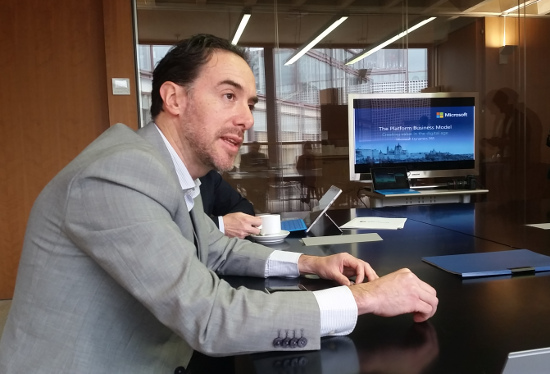 David Negrete, responsable de Microsoft Dynamics en EMEA. David Negrete, responsable de Microsoft Dynamics en EMEA.