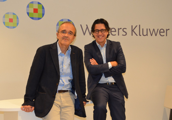 Vicente Sánchez, de Wolters Kluwer, y Álvaro Écija. Vicente Sánchez, de Wolters Kluwer, y Álvaro Écija.