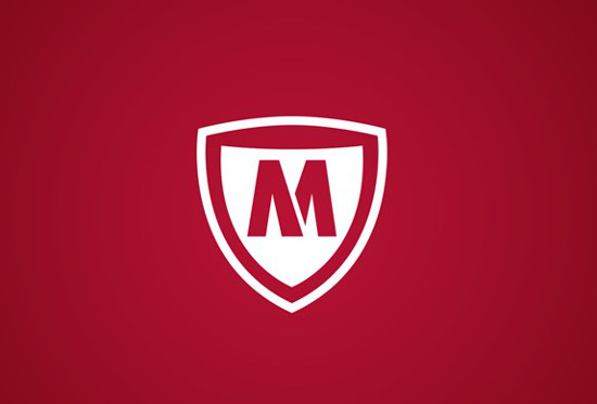 Logo de la nueva McAfee.