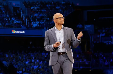 Satya Nadella en el Microsoft Inspire. Satya Nadella en el Microsoft Inspire.