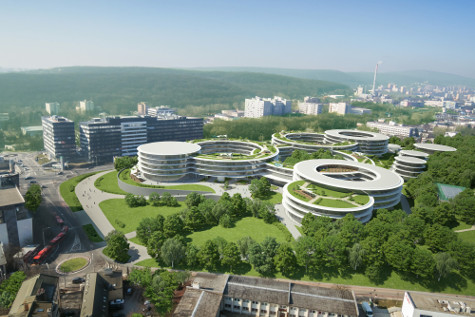 Futuro campus de Eset en Bratislava.  