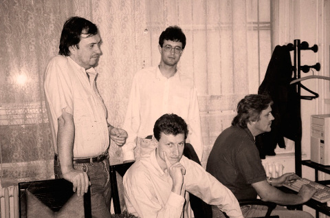 Equipo de fundadores de Eset a principios de los 90.