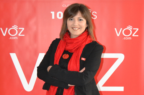 Cristina Sanz, directora de comunicación de VOZ.COM. Cristina Sanz, directora de comunicación de VOZ.COM.
