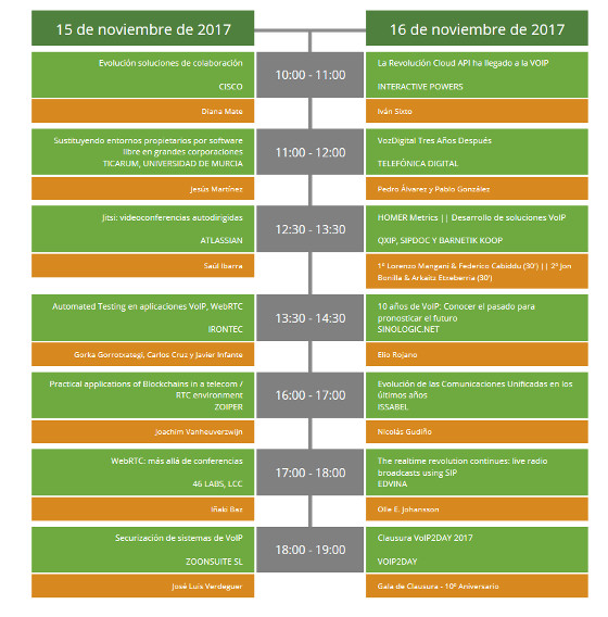 Agenda VoIP2Day 2017. Agenda VoIP2Day 2017.